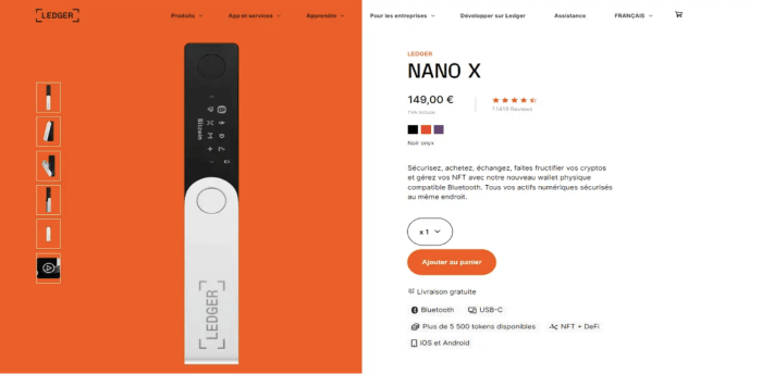 Como comprar a carteira Ledger Nano X?