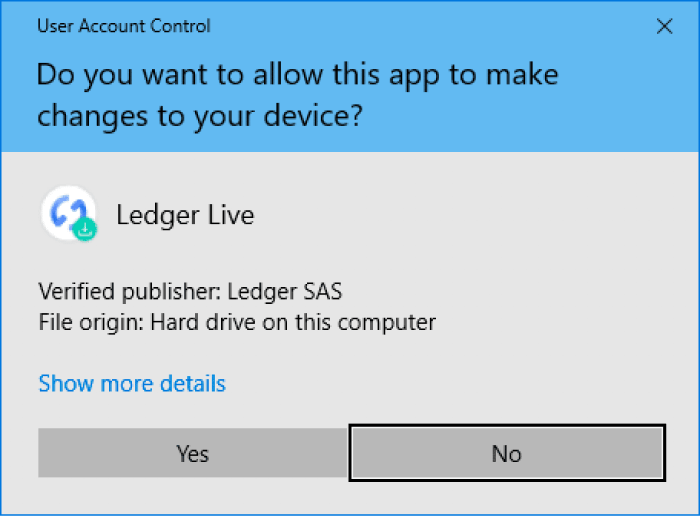 ➡️ Para baixar o Ledger Live no seu computadorjanelas :
